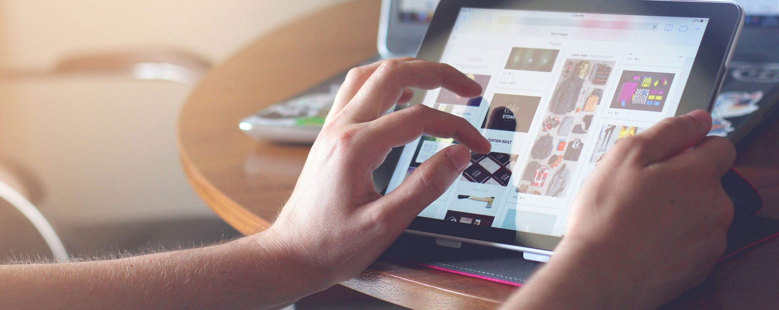 Person On IPad Marketing