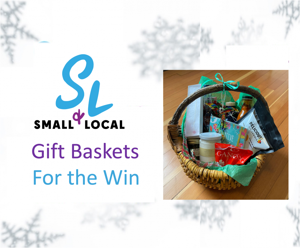 Local Gift Basket curated by vLife writer and passionate buy local supporter Erin Casey