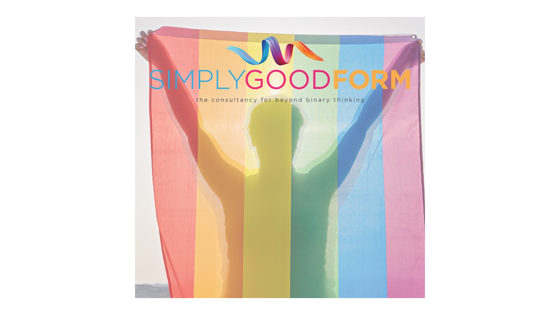 Simply Good Form Logo LGBTQ+ Flag