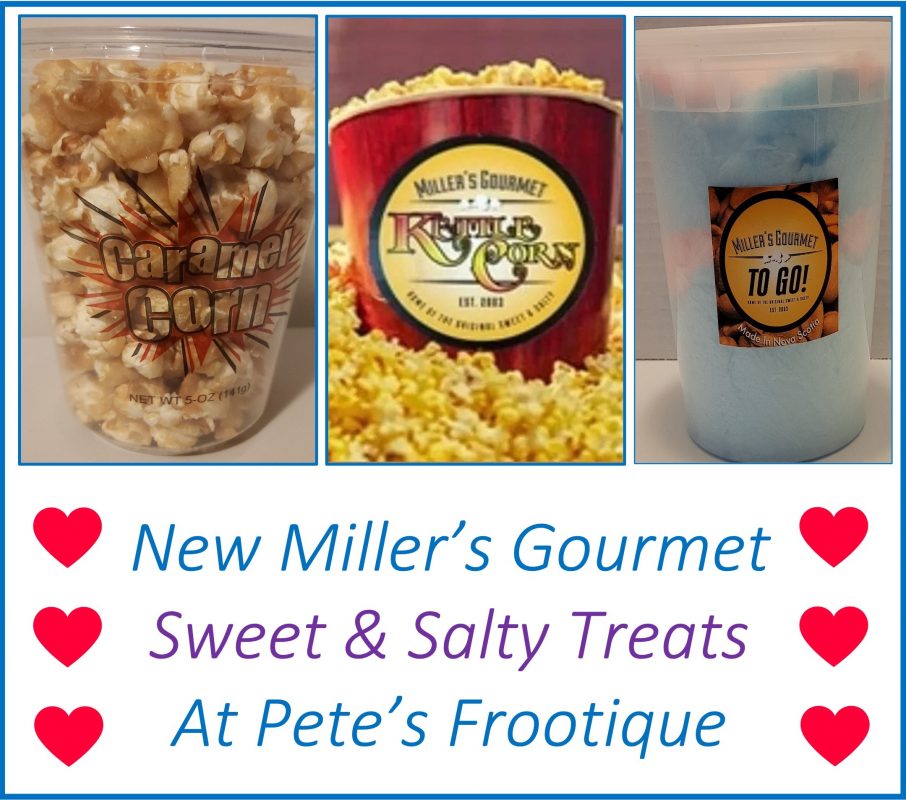 vStore Feature image Miller's Gourmet Kettle Corn New Products at Pete's Jan 2022