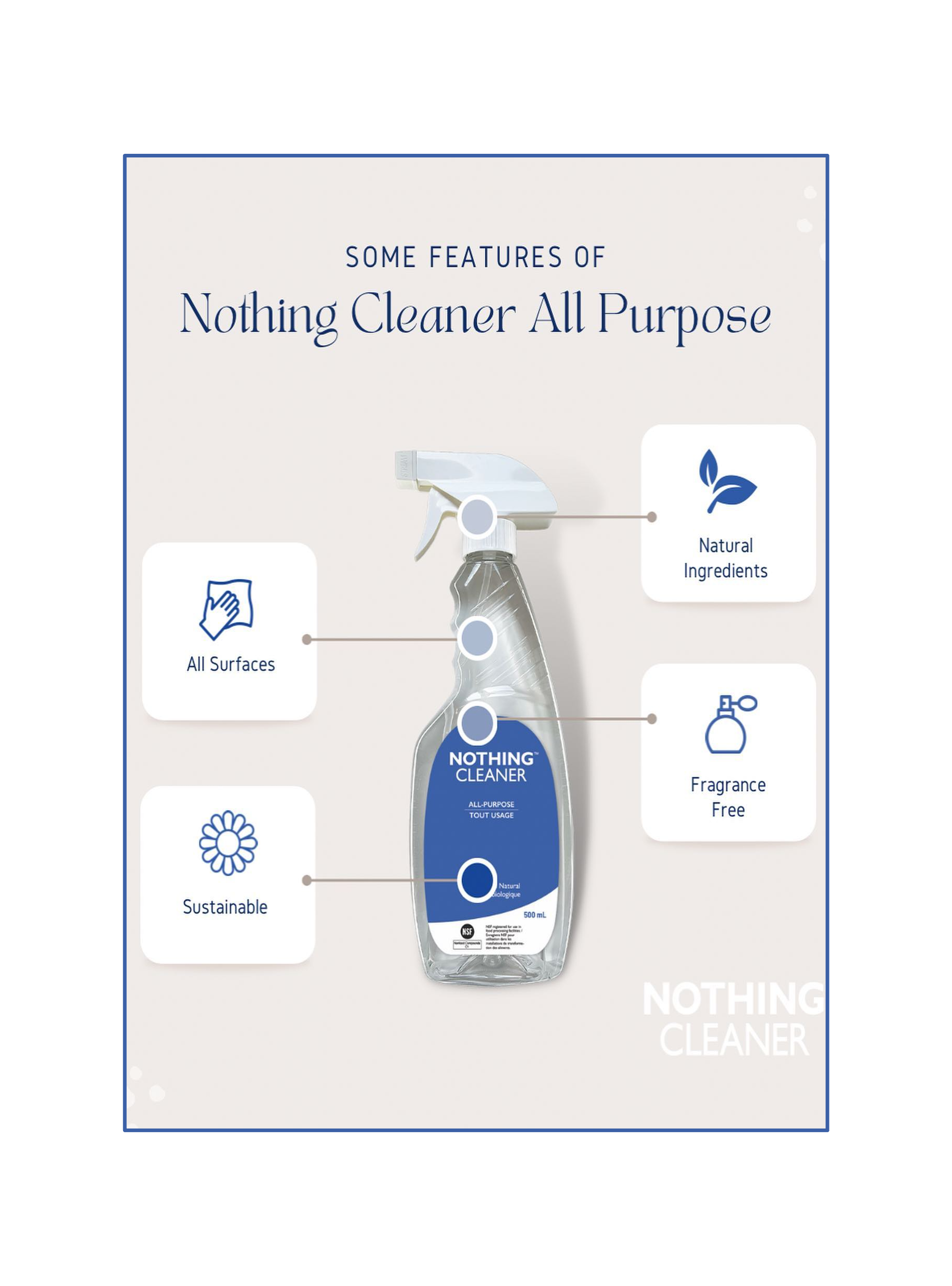 Nothing Cleaner all natural cleaning products benefits