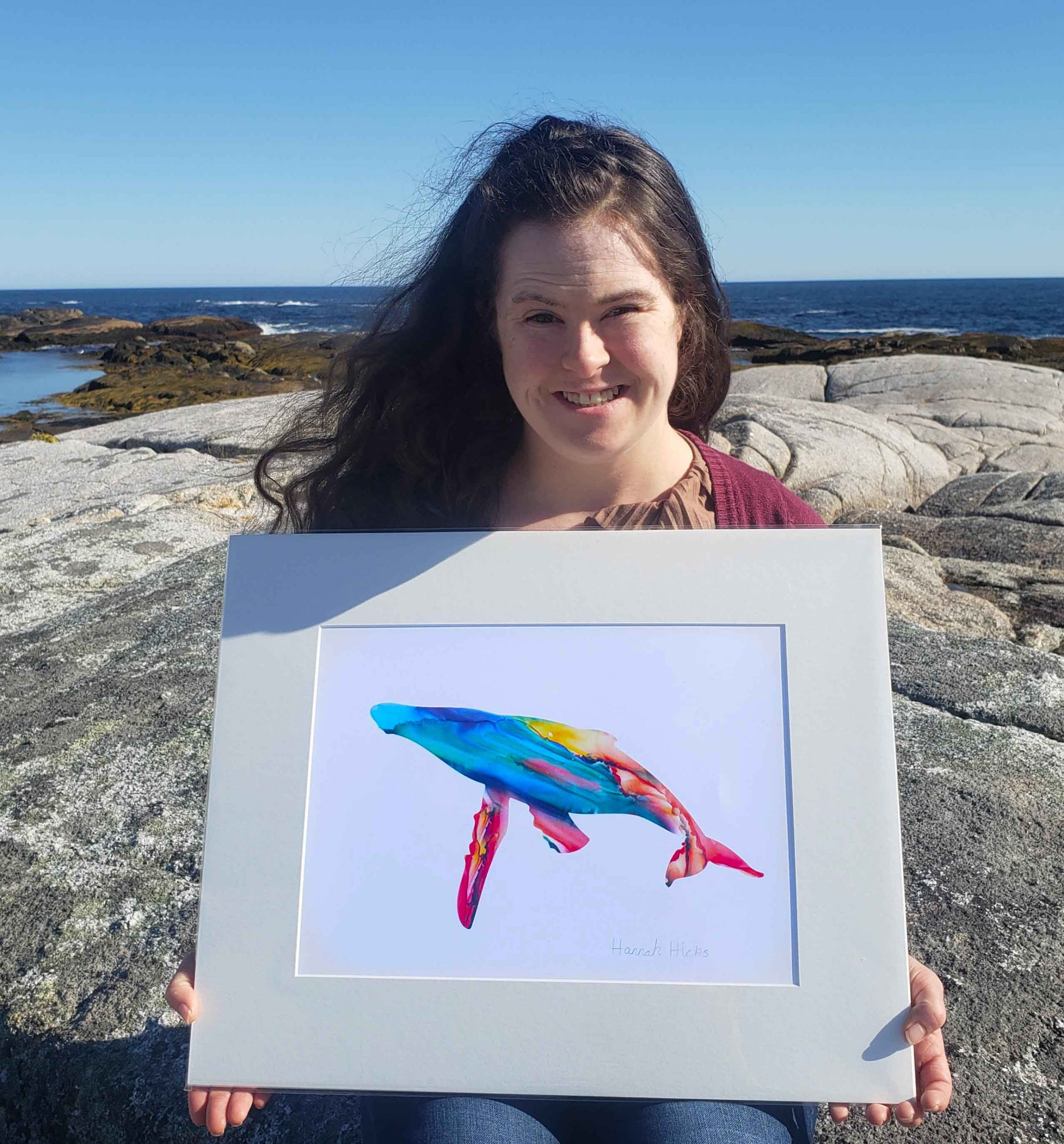 Hannah with whale large print