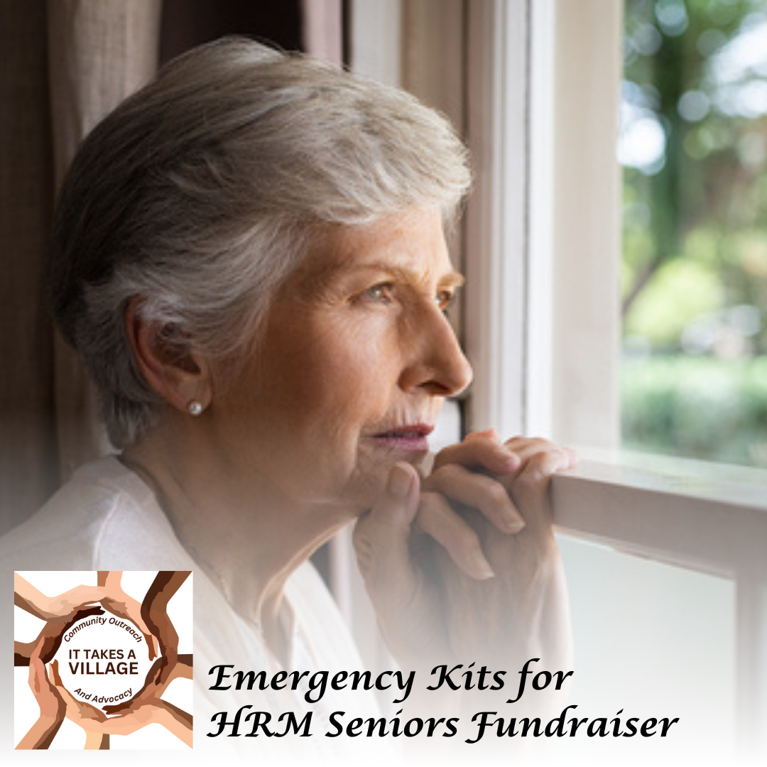 SL image It Takes a Village Fundraiser Emergency Kits for Seniors Feb 2024. community outreach