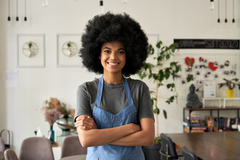 Black Woman Small Business Owner image. Buy Local