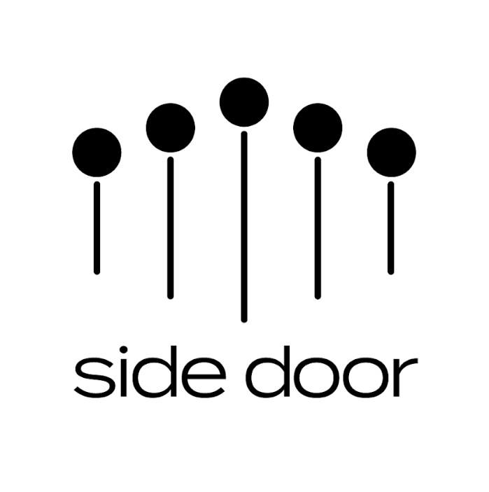 SL Profile image Side Door Logo Square Black and White. Live Shows