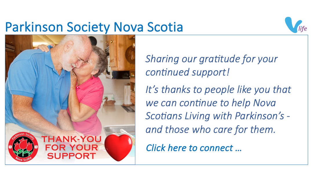 SL graphic Parkison Society of Nova Scotia Donate to Support May 2024 Appreciation